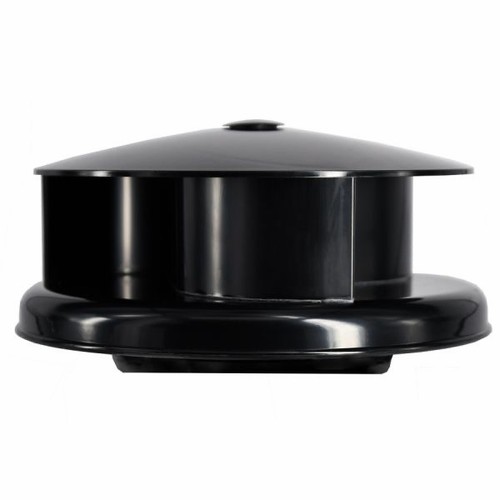 Wind driven black van roof - driven,