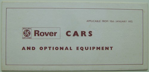 Rover 2000 3500 - p6, 3500s
