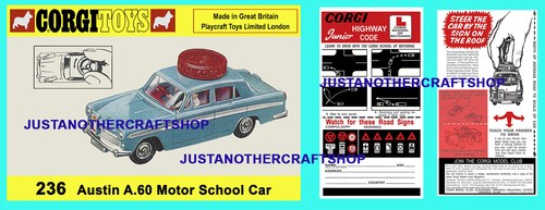 Corgi toys 236 austin a60 - toys,