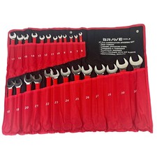 25 Piece Combination Spanner Set 6-32mm Metric Mechanics Durable Garage Tools