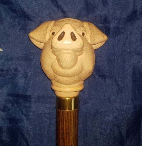 Pigs head vintage - head, wooden