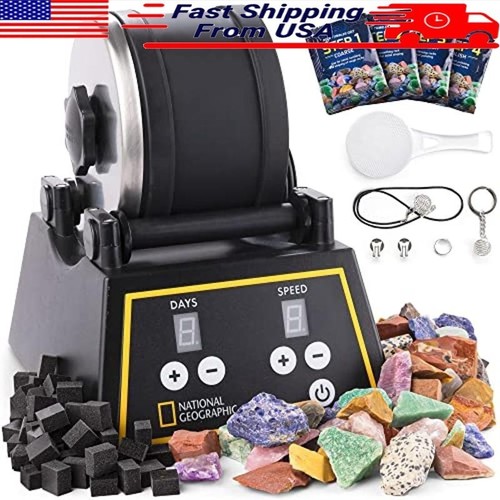 Rock tumbler kit gemstone - tumbler,