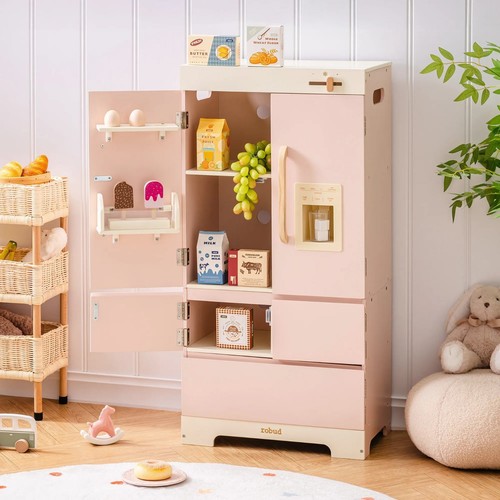 Robud wooden pink refrigerator - wooden,