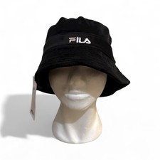 Fila Velour Bucket Hat Womens One Size Black Lulu Festival Rave Fisherman