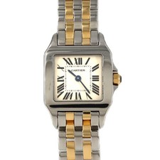 Authentic Cartier Santos Demoiselle SM Gold & Steel W25066Z6 SSxYG Quartz  #2...