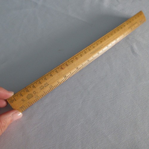 Vintage wooden ruler engineers - wooden,