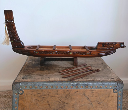 Vintage maori hand carved - vintage,