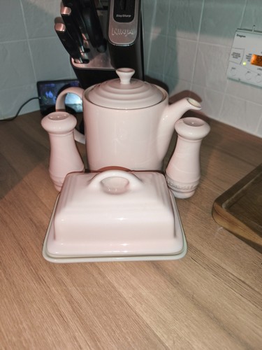 Creuset milky pink teapot - creuset,