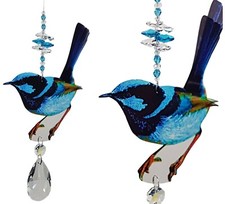 Blue Fairy Wren Crystal