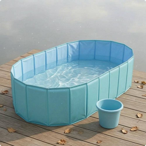 Foldable kiddie pool thickened - pool,