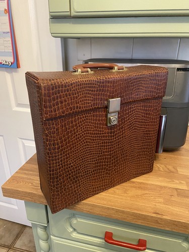 Vintage record carry storage - vintage,