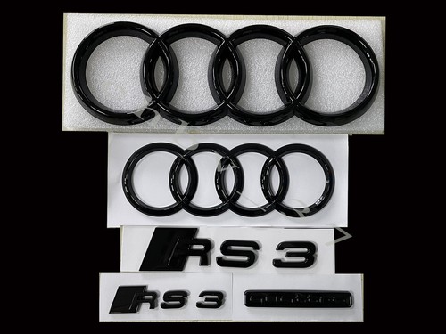 Rs3 full gloss black badges - full,