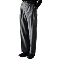 Men Baggy Tweed Pants Thick