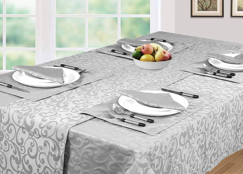 Ehc luxury scroll table cloth - scroll,