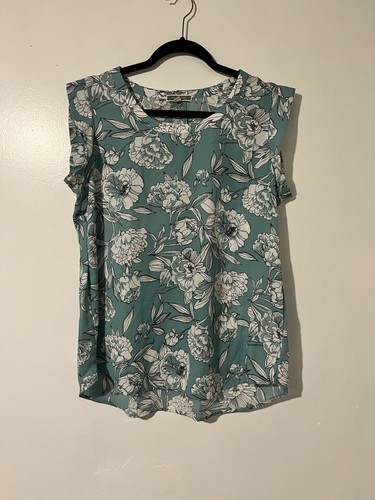Pleione sleeveless blue floral - pleione,