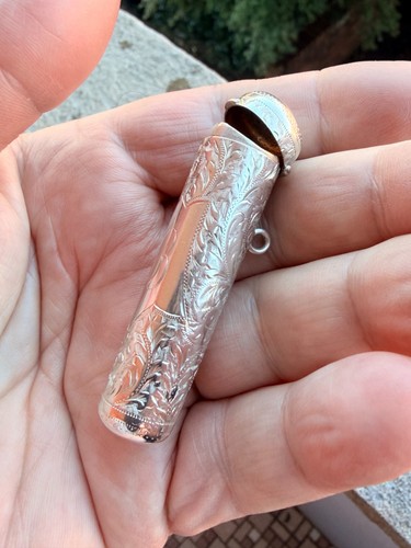 Sterling silver cheroot - cheroot, holder