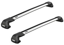 Thule Roof Rack Edge Fixpoint WingBar Edge Silver for Peugeot 307 Hatchback