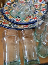 Small Moroccan Clear Glass Tea Juice Drinking Glasses  - Set of 6 - Fast Free PP