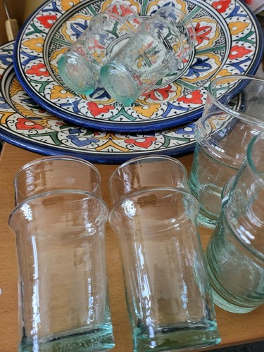 Small moroccan clear - moroccan, glass