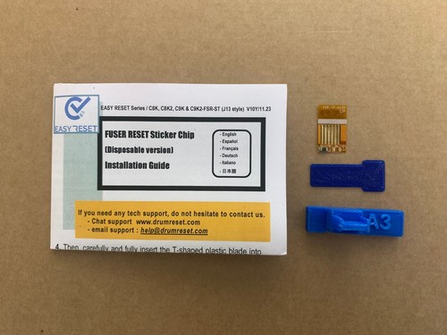 Easiest fuser reset sticker - fuser,