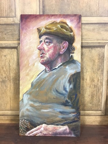Vintage oil painting - oil, portrait