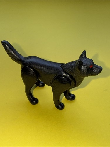 Playmobil black wolf - playmobil, red