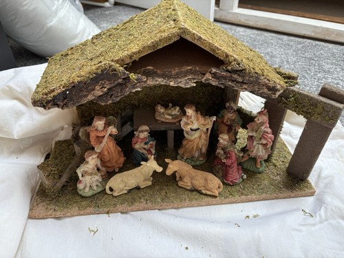 Vintage christmas nativity - christmas,