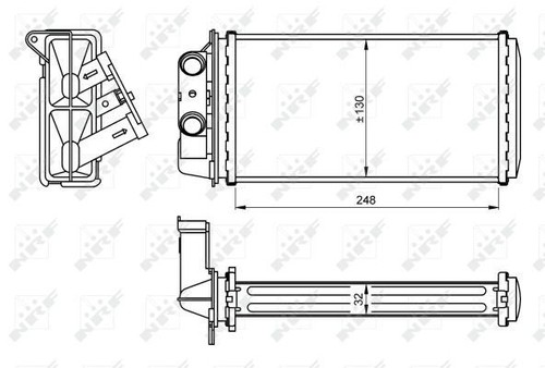 Fits nrf 54268 heat - nrf, exchanger
