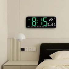 Desk Wall Clock Digital Alarm