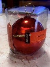 Vintage Swiss Reuge Music Box Christmas Ornament Silent Night Original Box & Tag