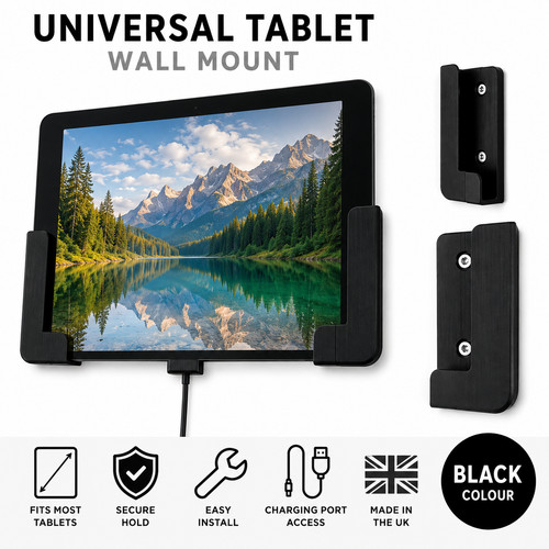 Universal tablet wall - wall, mount