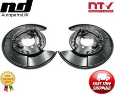2x Rear L+R Brake Disc Dust