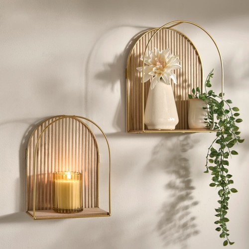 2pc arch wall mounted display - wall-mounted,