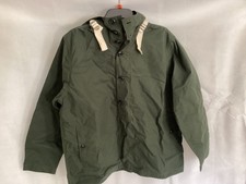 ALBAM WAXED BUTTON SMOCK JACKET SIZE MEDIUM BRAND NEW DARK GREEN TU6