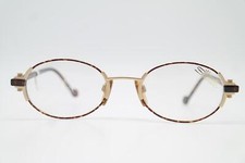 Vintage Glasses Silhouette 6149/30 Gold Copper Braun Oval Frames