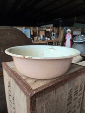 Vintage Enamel Bowl, Garden