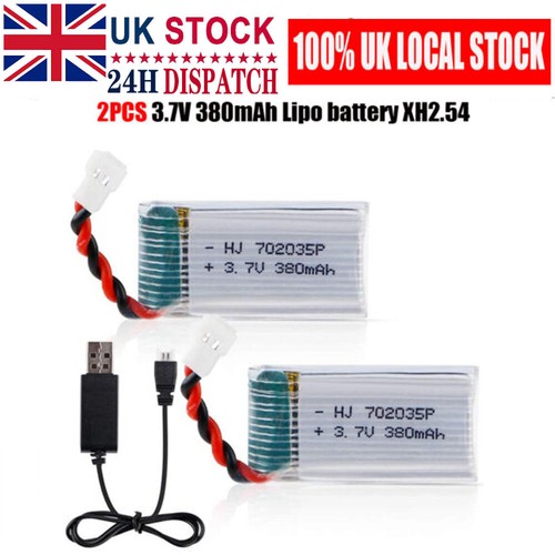 2pcs lipo 380mah battery - 2pcs,