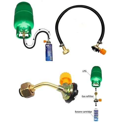 Leakproof gas refill - gas, adapter