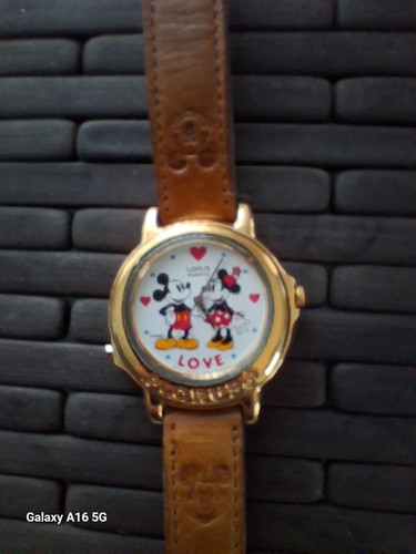 Vtg watch disney lorus mickey - disney,