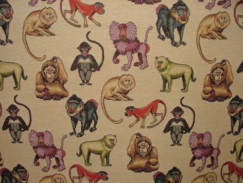 Monkeys animal tapestry - monkeys, "animal
