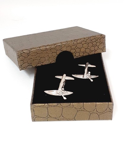 Canadian canoe cufflinks - canoe, water