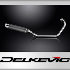 Triumph Scrambler 400X 2024-2025 Complete Exhaust 350mm Round Carbon Silencer