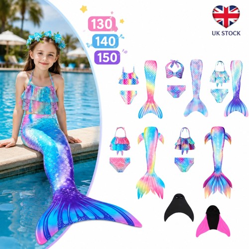 Kids mermaid tail with monofin - kids,