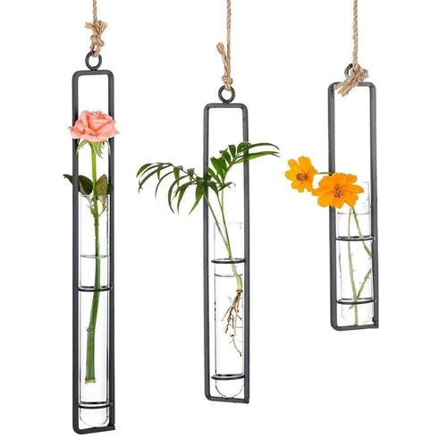 Set hanging glass planter - of,