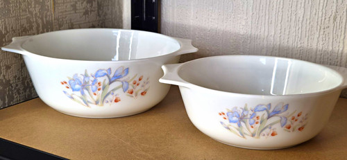 Pyrex england floral opalware - floral,
