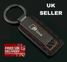 1x Premium Audi S LINE A3 A4 A5 A6 A7 Q3 Q5 TT RS Keyring Keychain