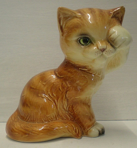 Vintage goebel ginger cat - goebel,