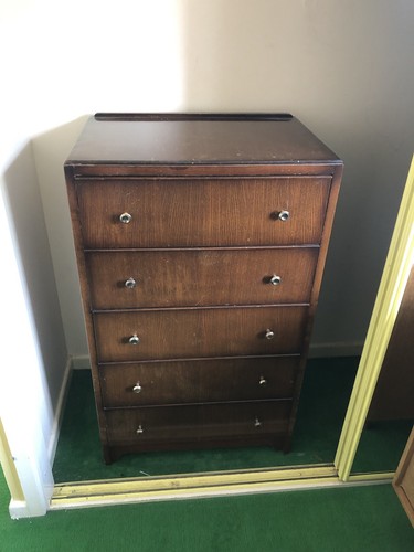 Vintage dark wood - vintage, drawer