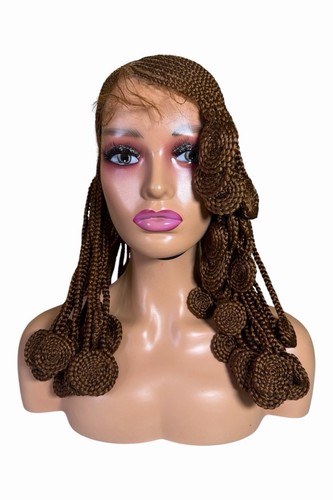 Side part ghana braid wig - side,
