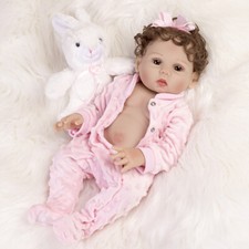 Real Life Reborn Baby Dolls Full Body Vinyl Silicone Girl Doll Newborn Gift XMAS